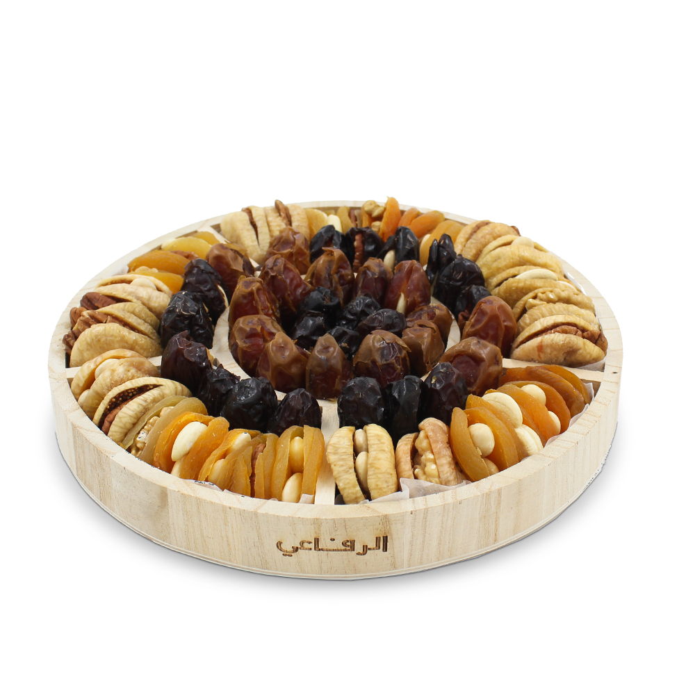 Stuffed Dried Fruits &amp; Dates In Round Tray