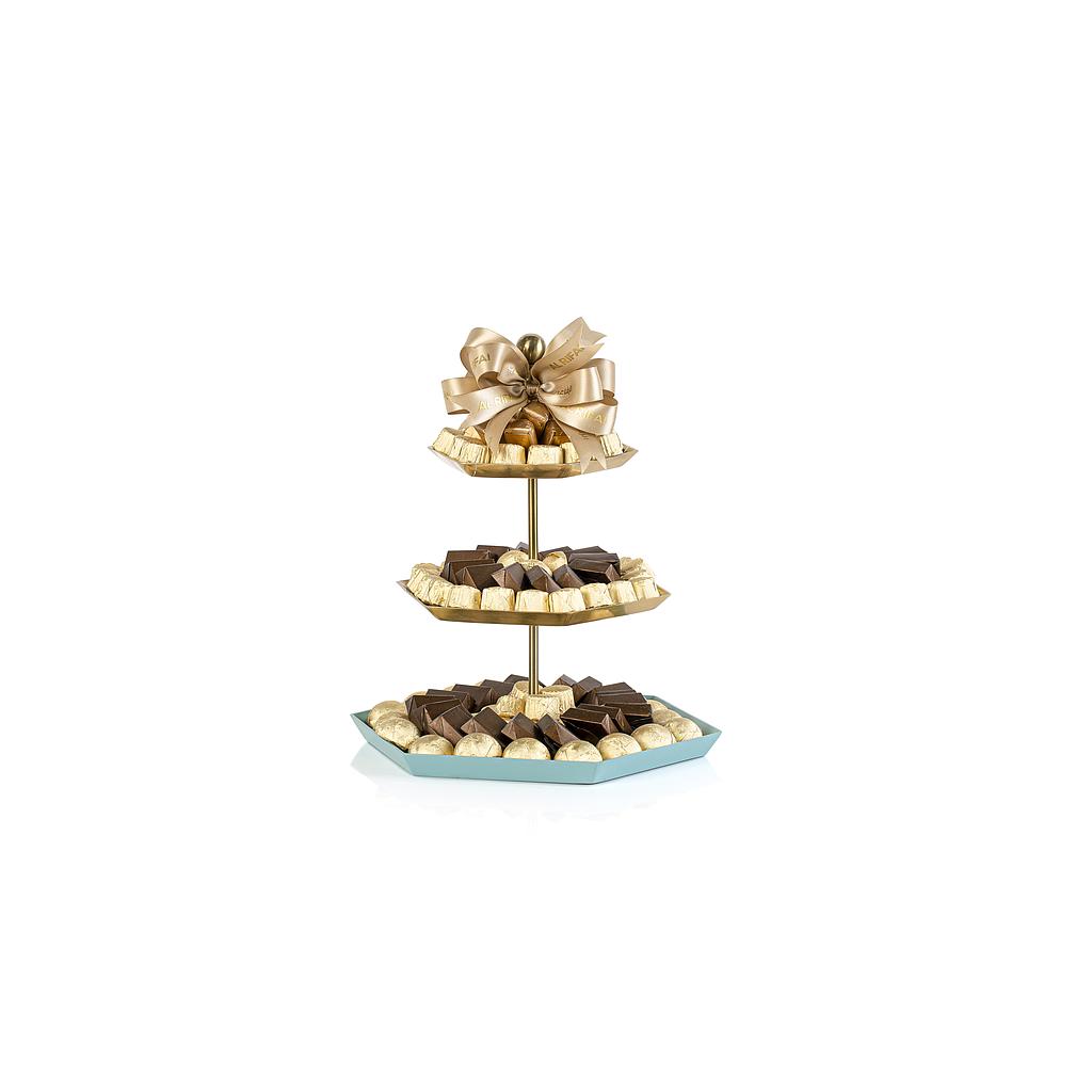 Mix Chocolates In Three Layer Stand
