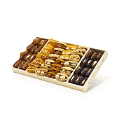 Wooden Tray Luxury Stuffed Dates & Dried Fruits 
